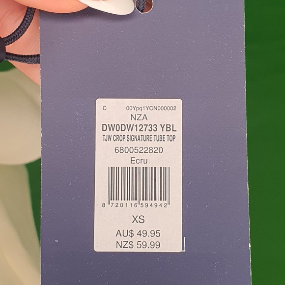 SIGNATURE LOGO CROPPED TUBE TOP - Picture 4 of 4